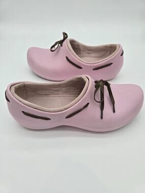 Pink Clog Croc's Lace-up Lined Women's 11 Slip-on